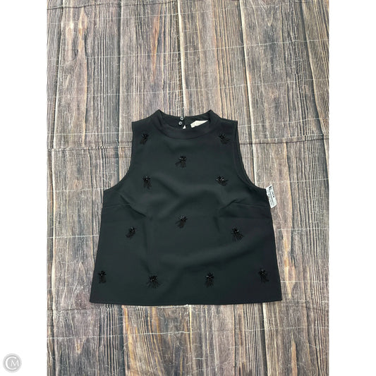 Top Sleeveless By Loft In Black, Size: S