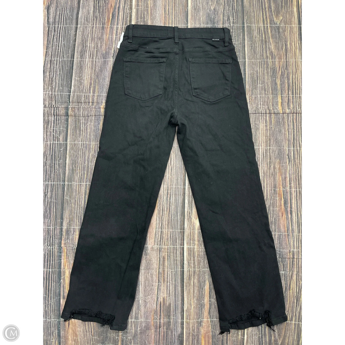 Jeans Straight By Risen In Black, Size: 8