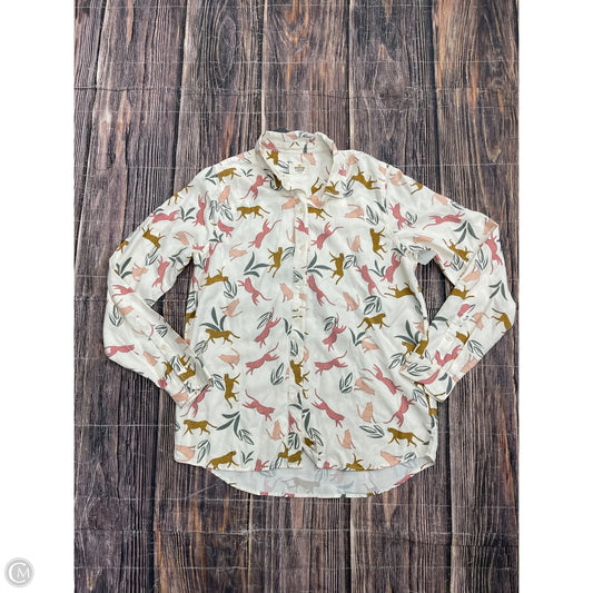 Top Long Sleeve By Marine Layer In Cream, Size: M