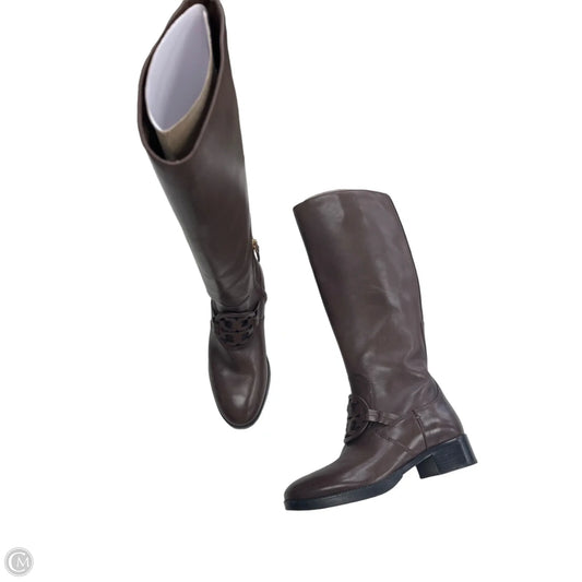 Boots Designer By Tory Burch In Brown, Size: 7
