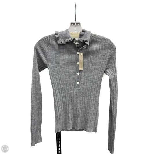 Top Long Sleeve By J. Crew In Grey, Size: Xs