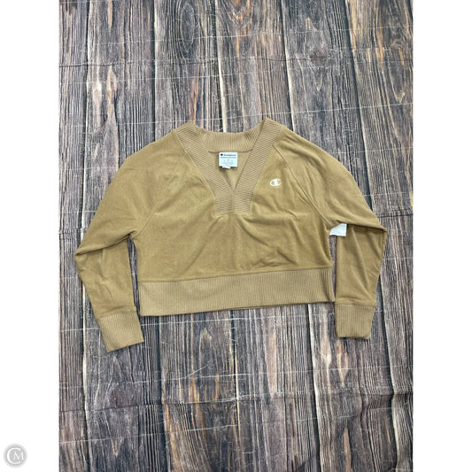 Athletic Sweatshirt Crewneck By Champion In Brown, Size: S