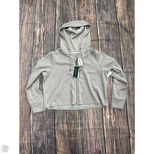 Sweatshirt Hoodie By Cable And Gauge In Grey, Size: M