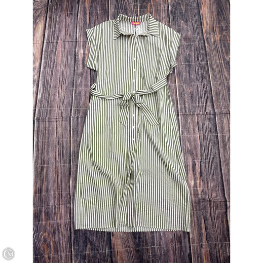 Dress Casual Maxi By Thml In Cream & Green, Size: L