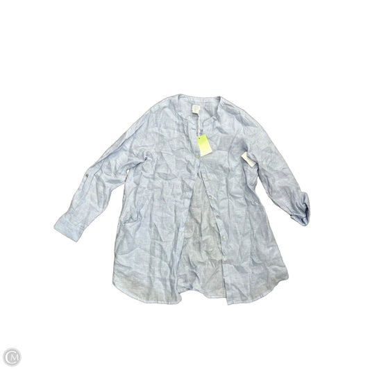 Top Long Sleeve By Sigrid Olsen In Blue, Size: M