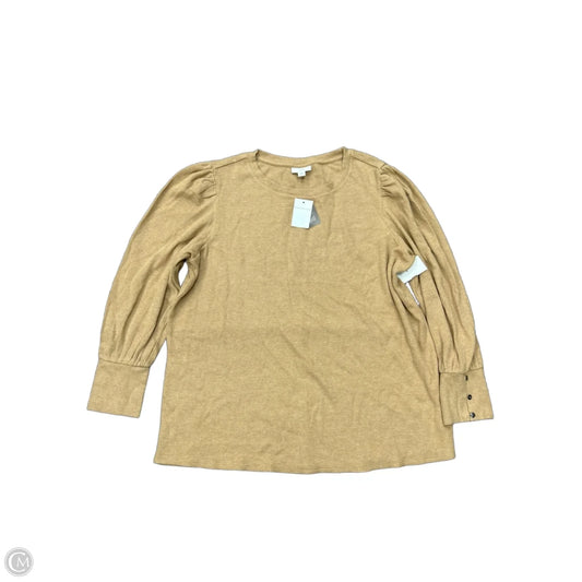 Top Long Sleeve By J. Jill In Brown, Size: Xl