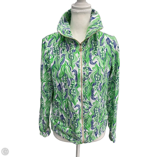 Sweatshirt Designer By Lilly Pulitzer In Blue & Green, Size: Xs