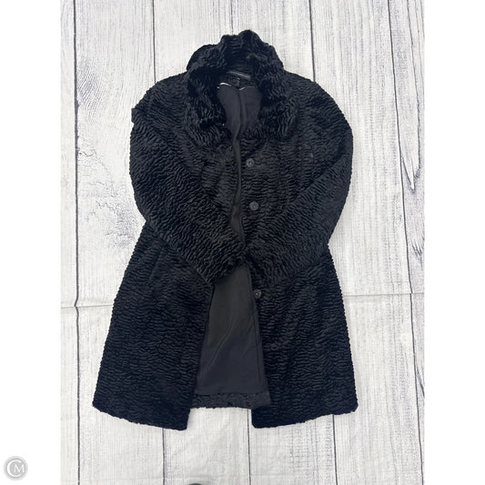 Coat Faux Fur & Sherpa By White House Black Market In Black, Size: Xsp