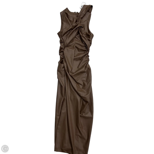 Dress Casual Maxi By Express In Brown, Size: S