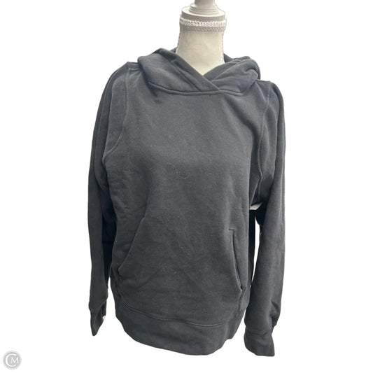 Athletic Sweatshirt Hoodie By Lululemon In Black, Size: 10