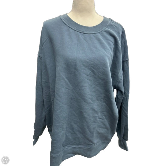 Athletic Sweatshirt Crewneck By Lululemon In Blue, Size: 10