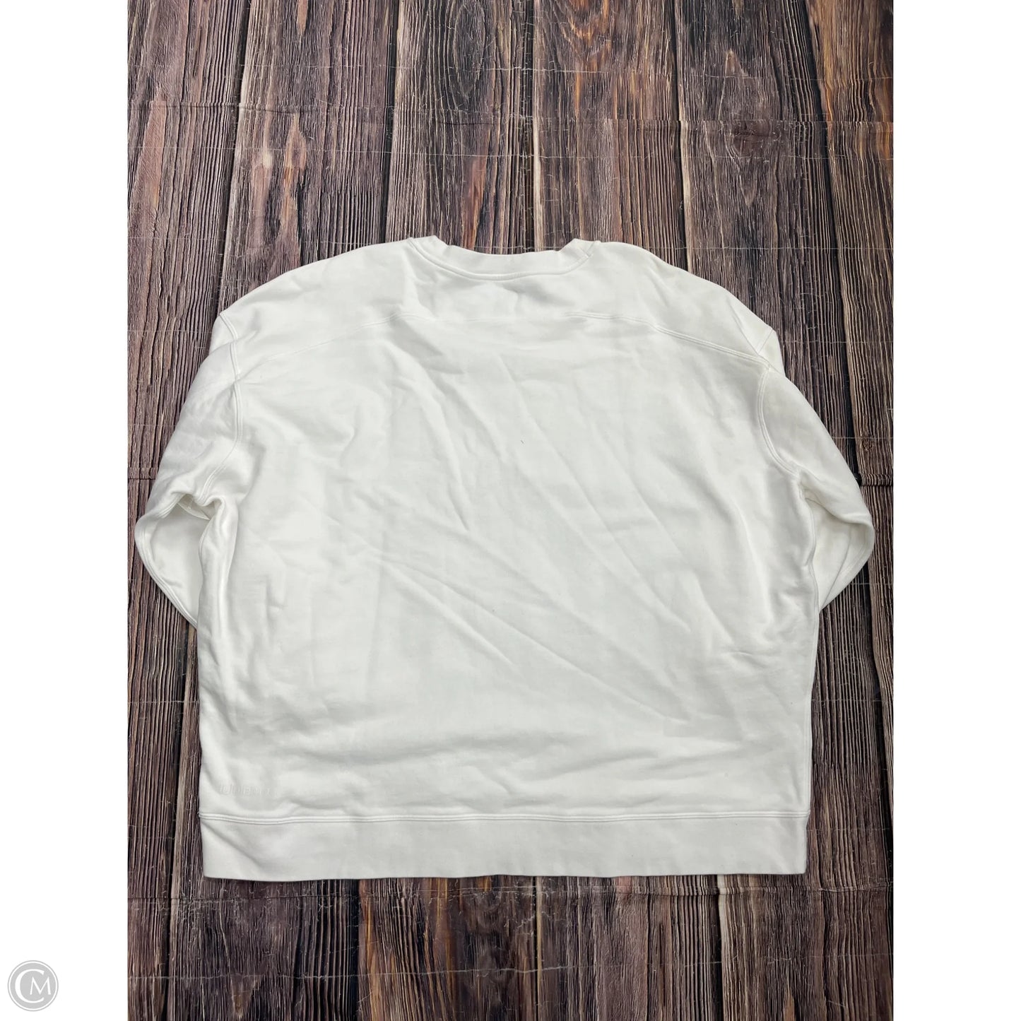 Athletic Sweatshirt Crewneck By Lululemon In White, Size: 20