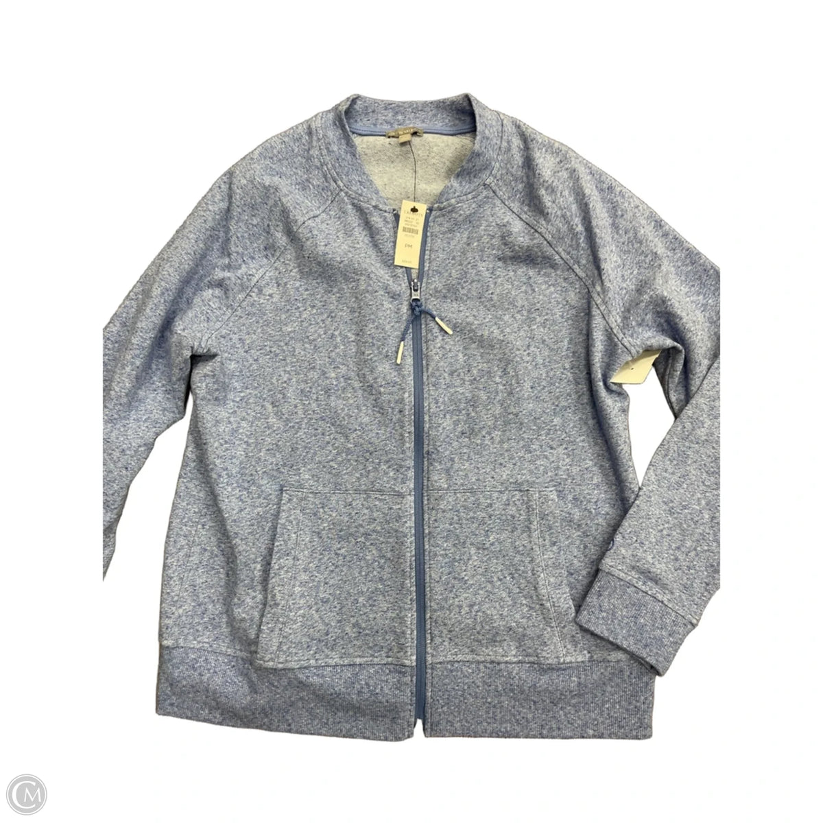 Sweatshirt Collar By Talbots In Blue, Size: Mp