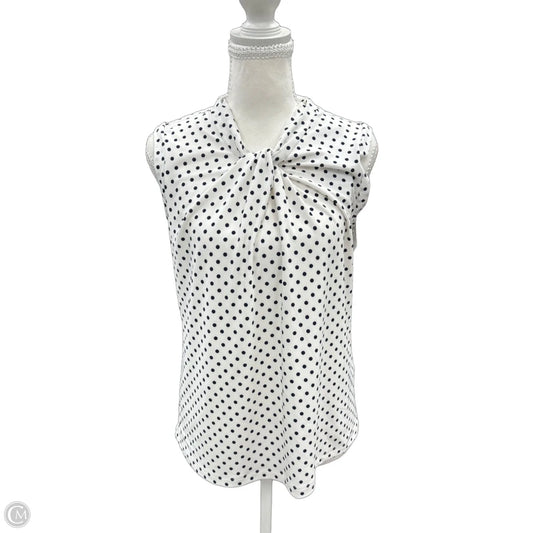 Top Sleeveless By Tommy Hilfiger In White, Size: S