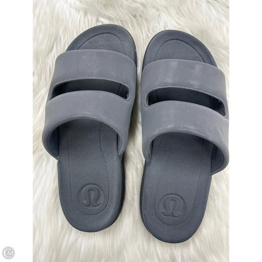 Sandals Flats By Lululemon In Grey, Size: 10