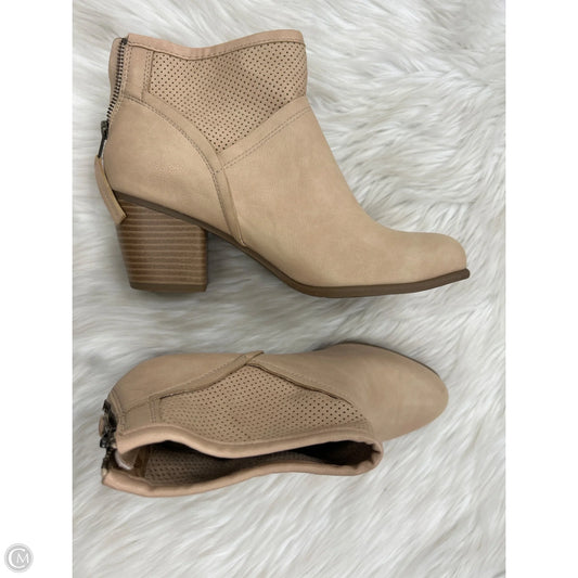Boots Ankle Heels By White Mountain In Tan, Size: 10