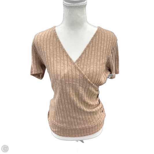 Top Short Sleeve By Anrabess In Brown, Size: M