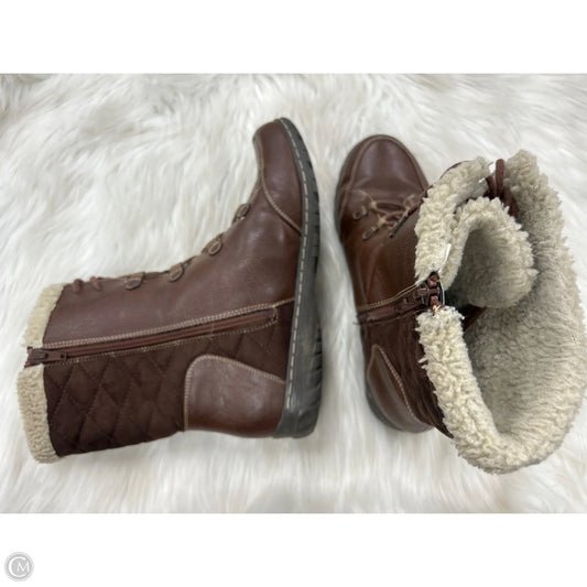 Boots Ankle Heels By Naturalizer In Brown, Size: 9