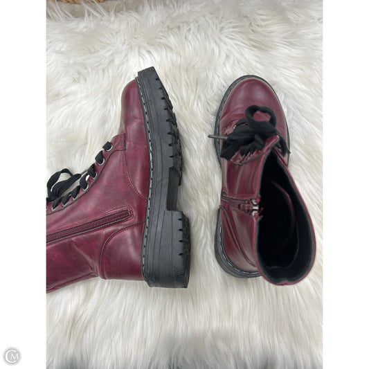 Boots Ankle Heels By Sugar In Red, Size: 8
