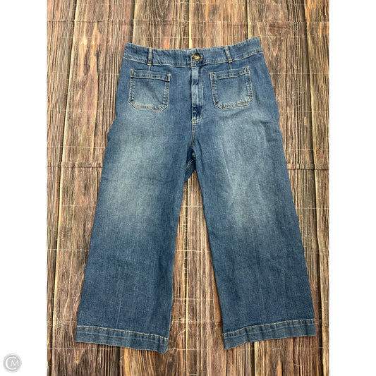 Jeans Wide Leg By Pilcro In Blue Denim, Size: 18