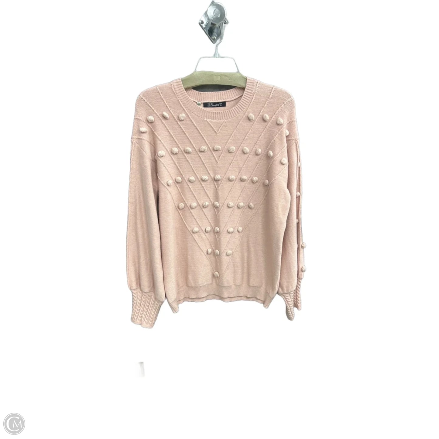 Sweater By Simplee In Pink, Size: Xl