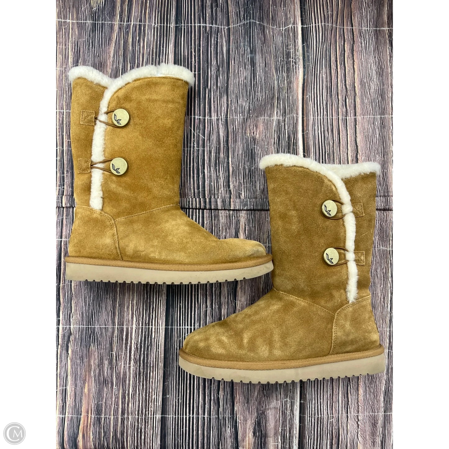 Boots Mid-calf Flats By Koolaburra By Ugg In Brown, Size: 6