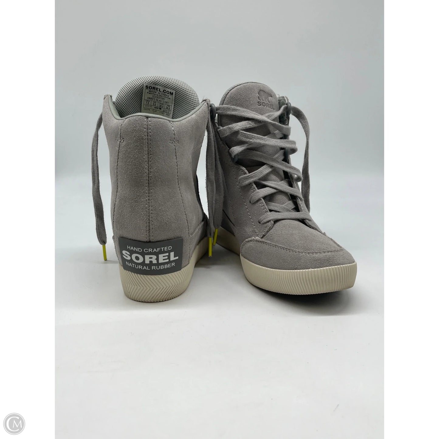 Boots Ankle Heels By Sorel In Grey, Size: 7.5