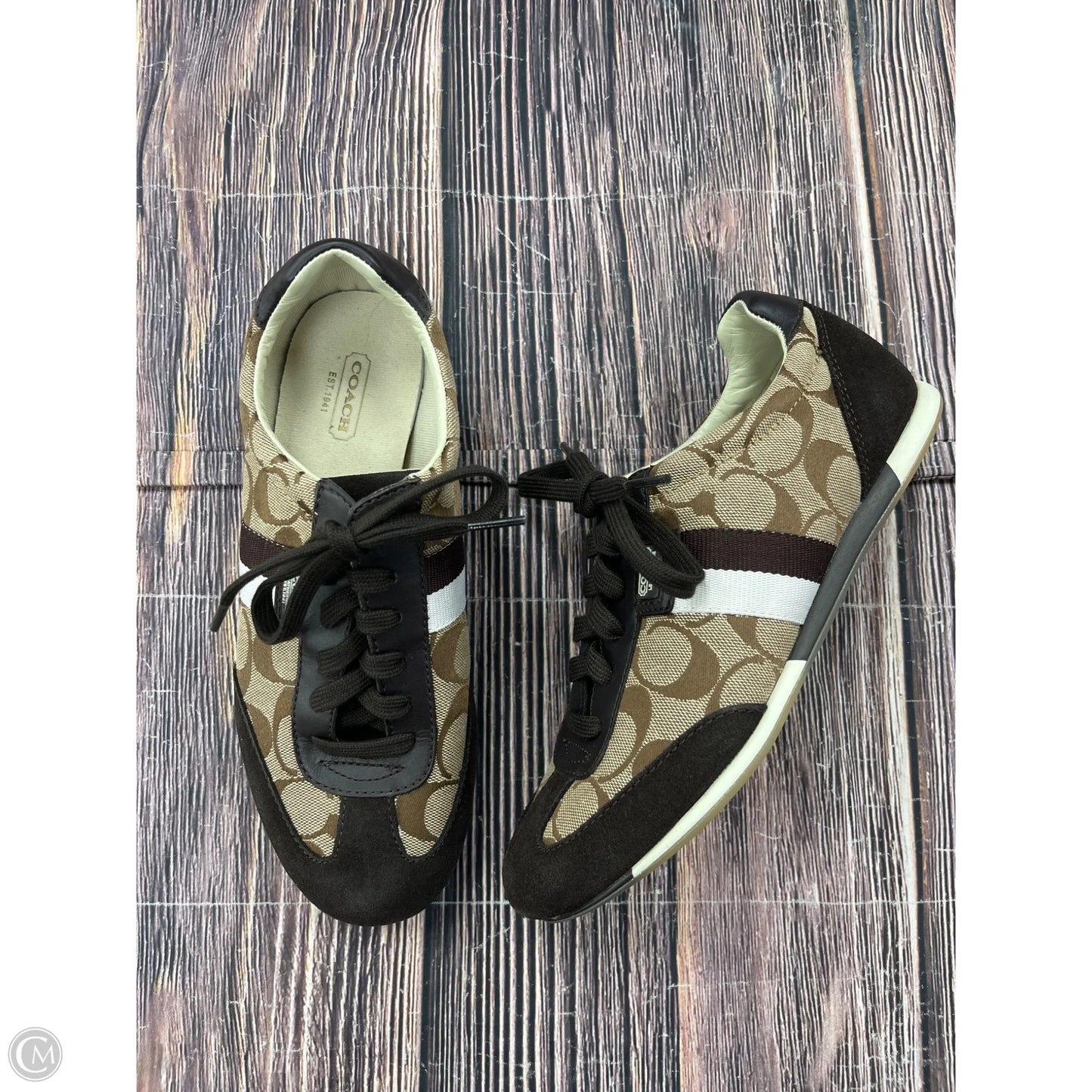 Shoes Designer By Coach In Brown, Size: 7.5