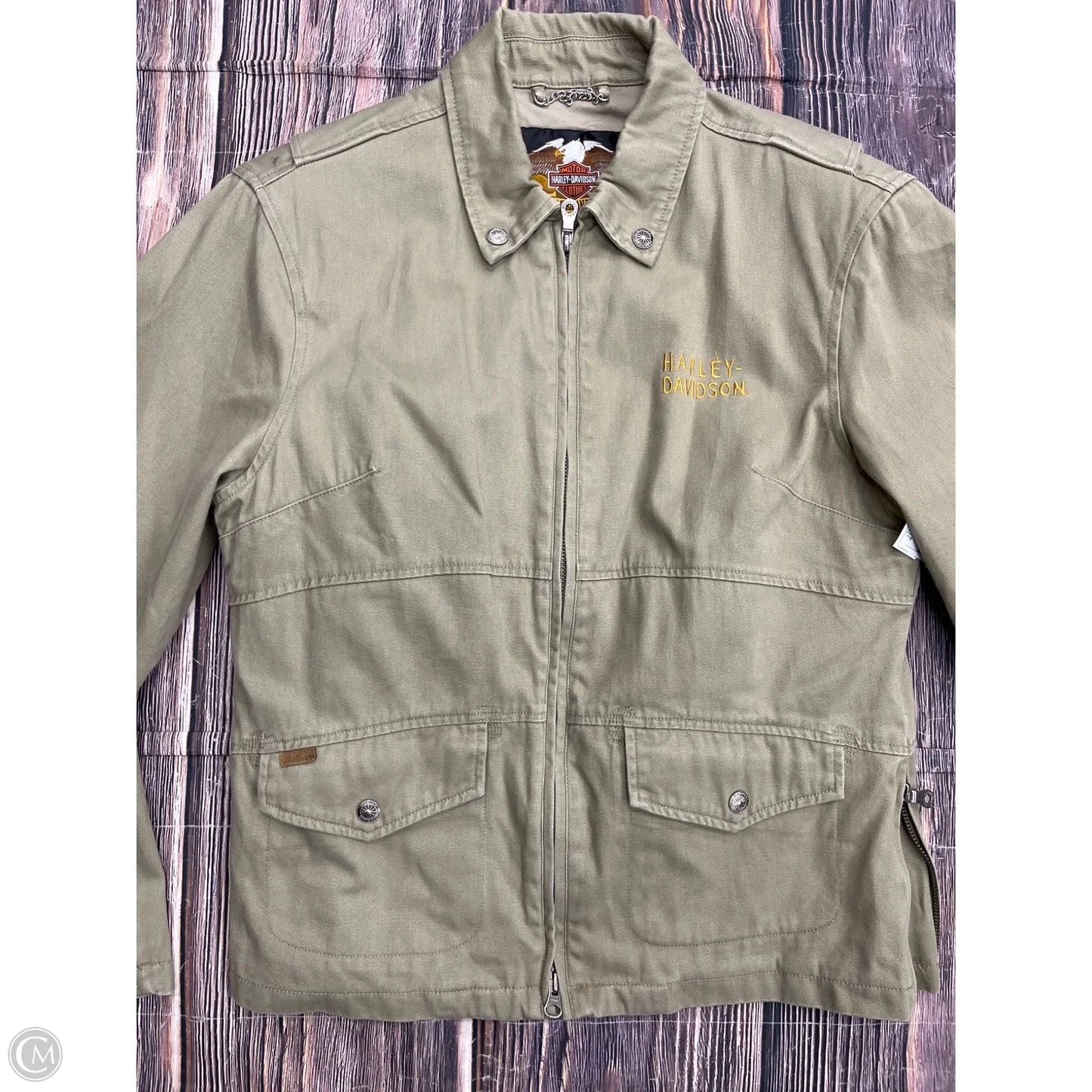 Jacket Other By Harley Davidson In Green, Size: M