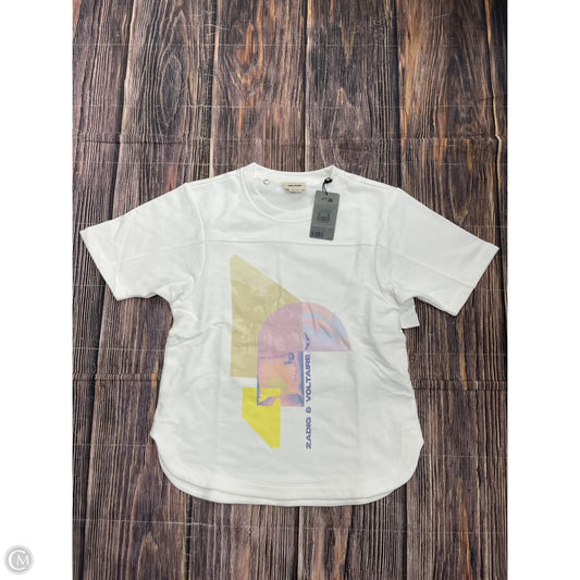Top Short Sleeve By Zadig And Voltaire In White, Size: M