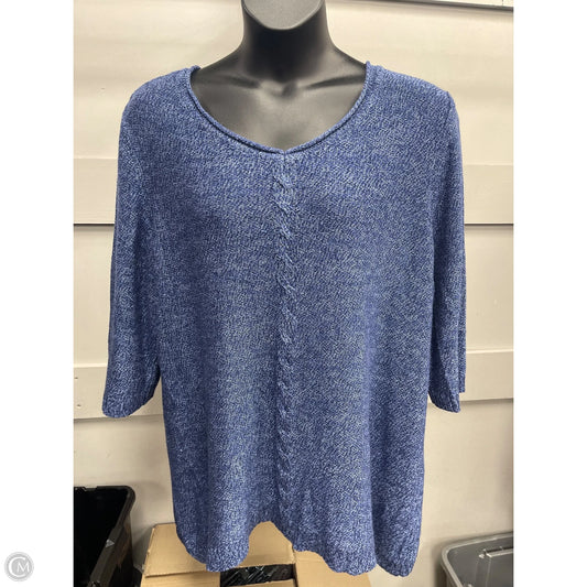 Sweater By Catherines In Blue, Size: 2x
