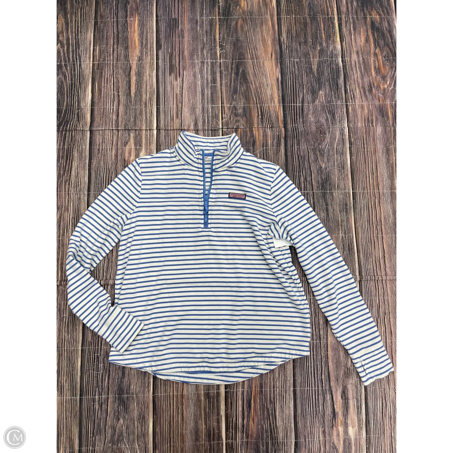 Sweatshirt Collar By Vineyard Vines In Blue, Size: Xl