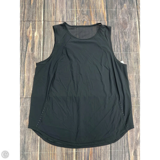 Athletic Tank Top By Lululemon In Black, Size: 12