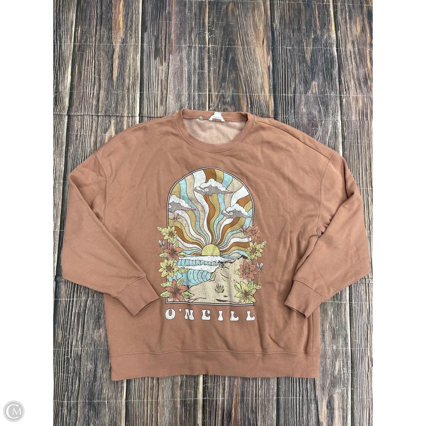 Sweatshirt Crewneck By Oneill In Brown, Size: M