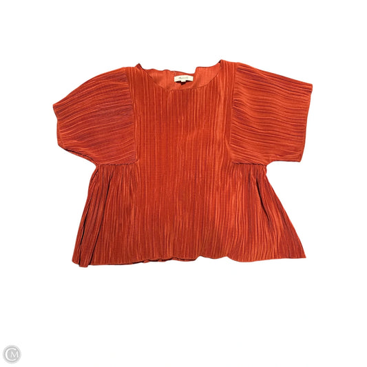 Top Short Sleeve By Madewell In Orange, Size: S