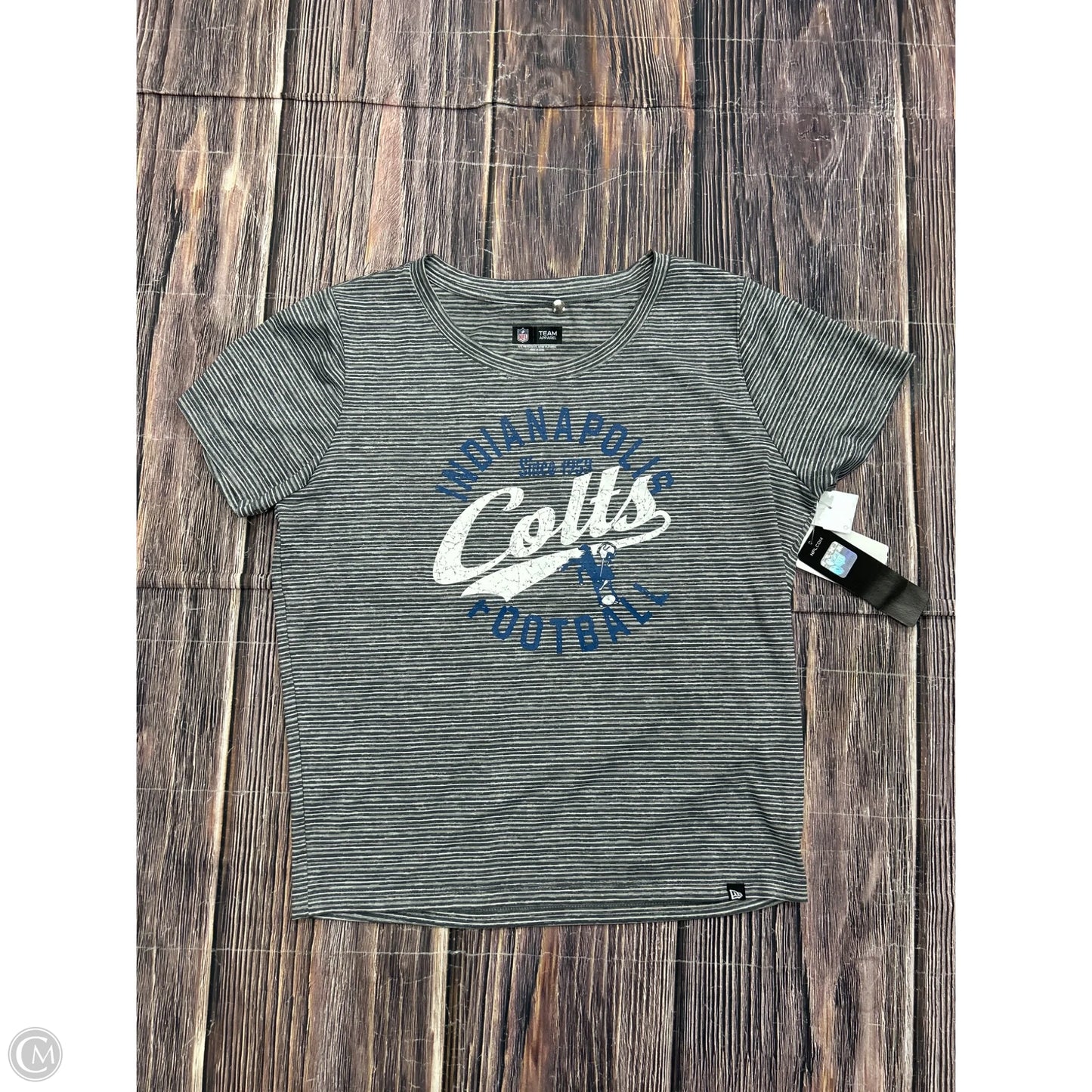 Top Short Sleeve By Nfl In Grey, Size: L