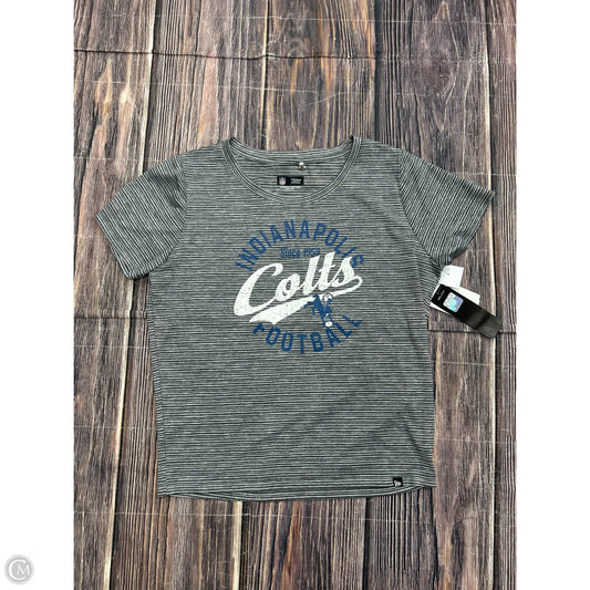 Top Short Sleeve By Nfl In Grey, Size: L