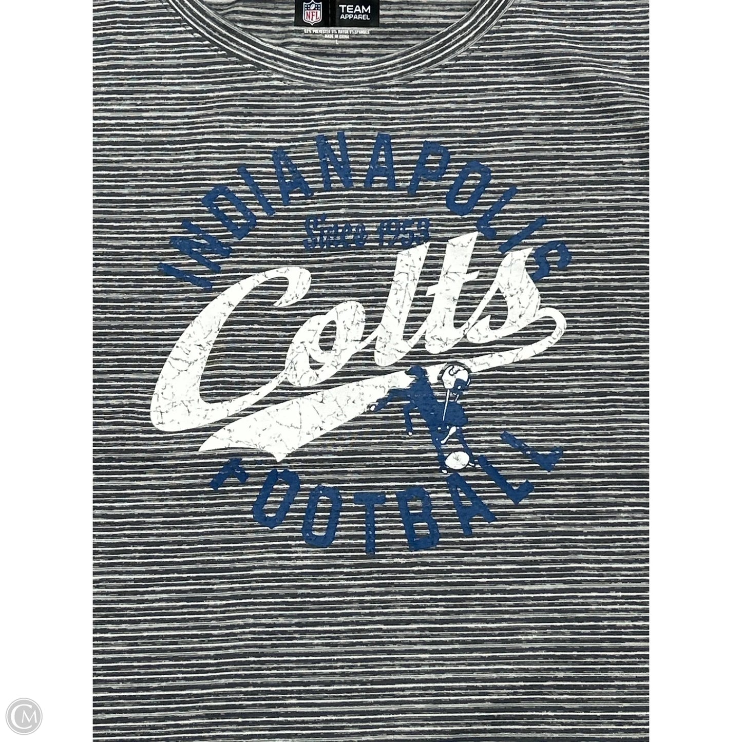 Top Short Sleeve By Nfl In Grey, Size: L