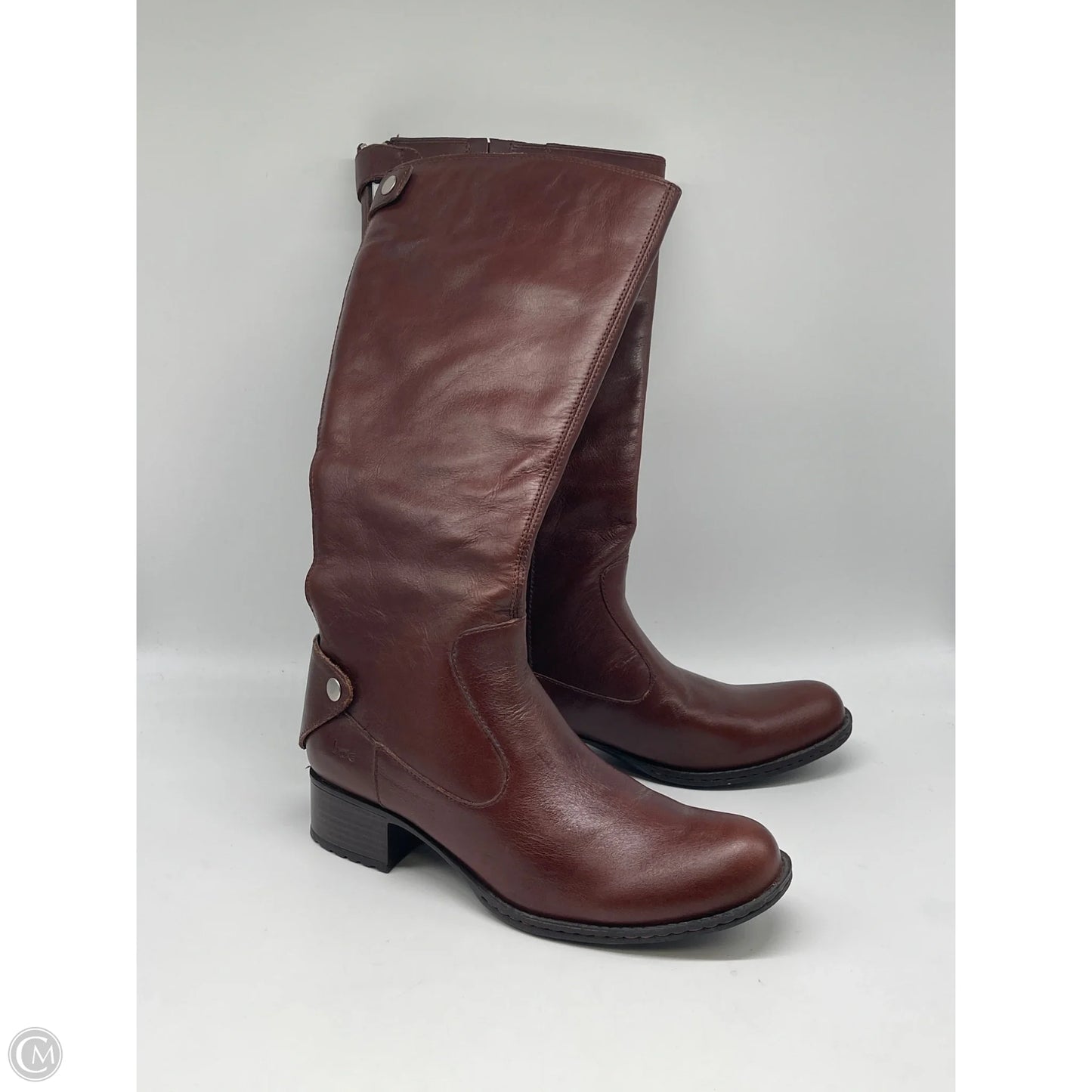 Boots Mid-calf Heels By Boc In Brown, Size: 8