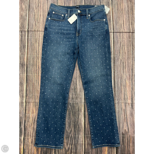 Jeans Straight By J. Crew In Blue Denim, Size: 8