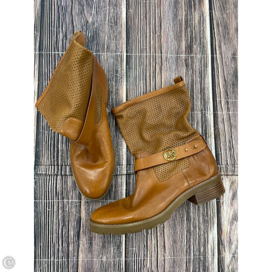 Boots Designer By Michael Kors In Brown, Size: 9.5