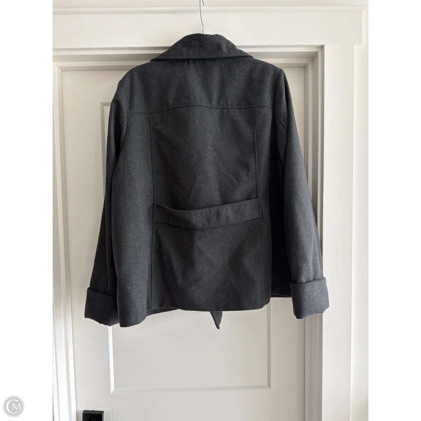 Coat Peacoat By Larry Levine In Black, Size: M