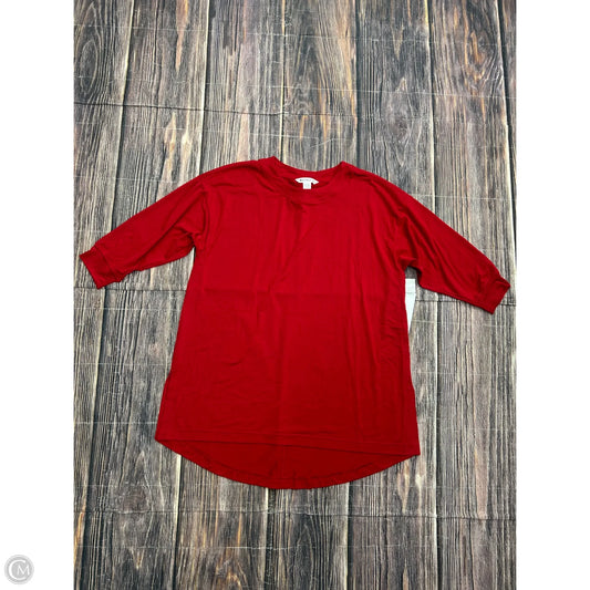 Athletic Top Long Sleeve Crewneck By Athleta In Red, Size: S