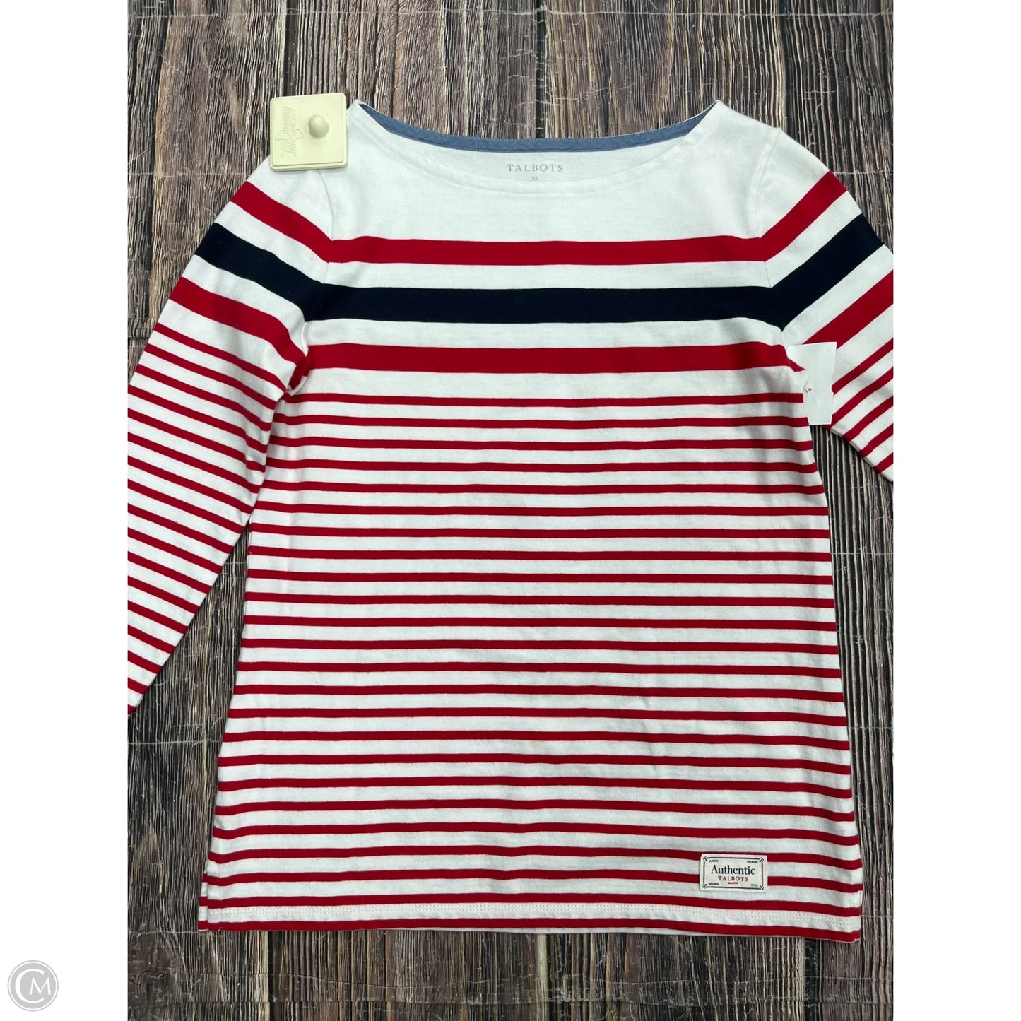 Top Long Sleeve By Talbots In Red, Size: Xs