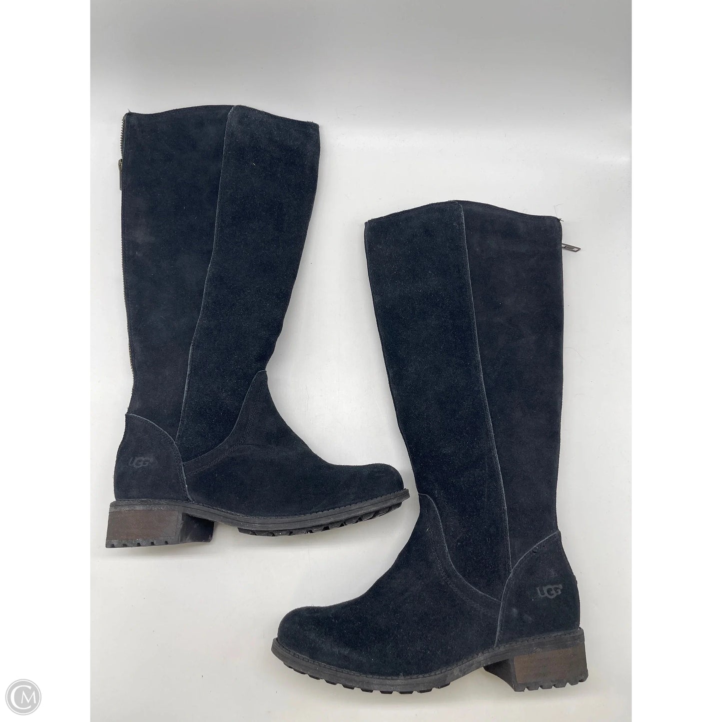 Boots Designer By Ugg In Black, Size: 6.5