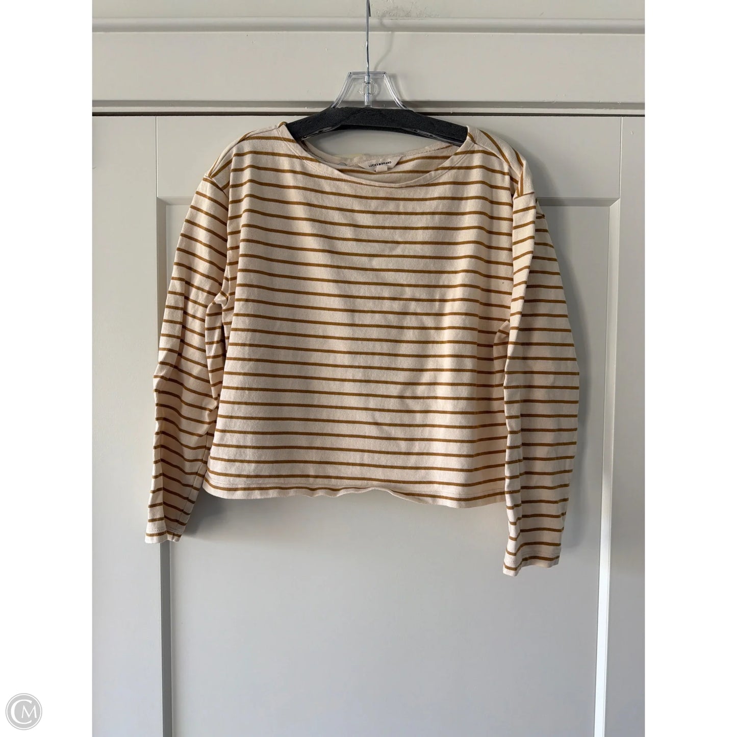 Top Long Sleeve By Lucky Brand In Tan, Size: M