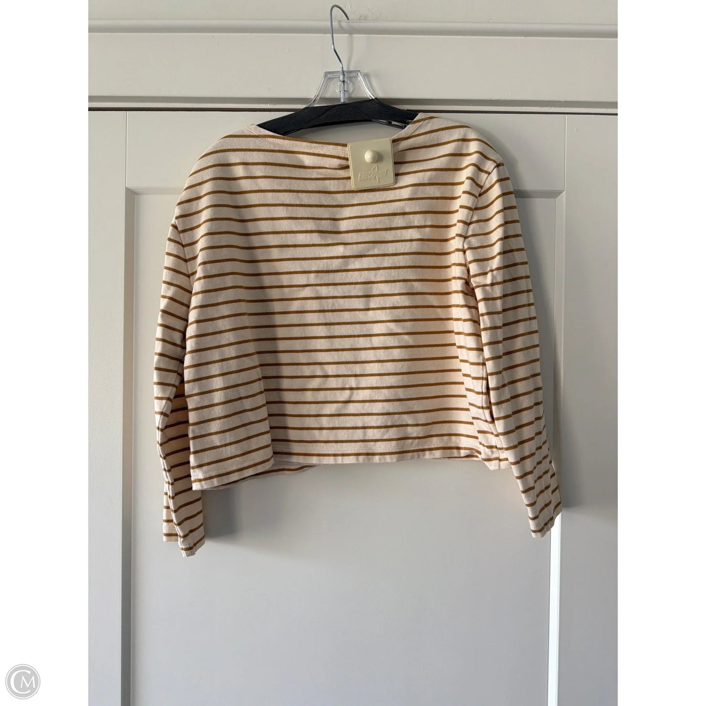 Top Long Sleeve By Lucky Brand In Tan, Size: M