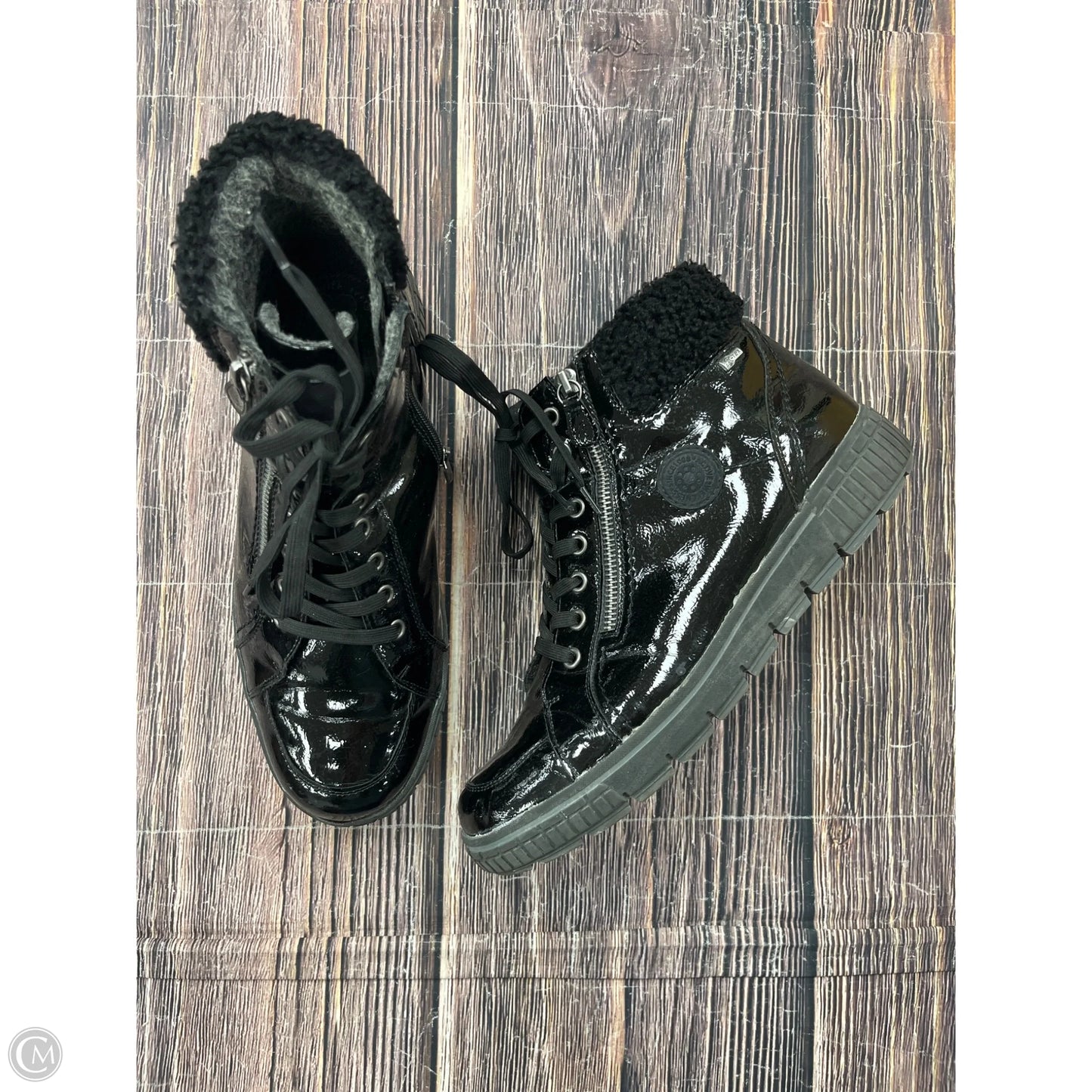 Boots Ankle Flats By Spring Step In Black, Size: 12