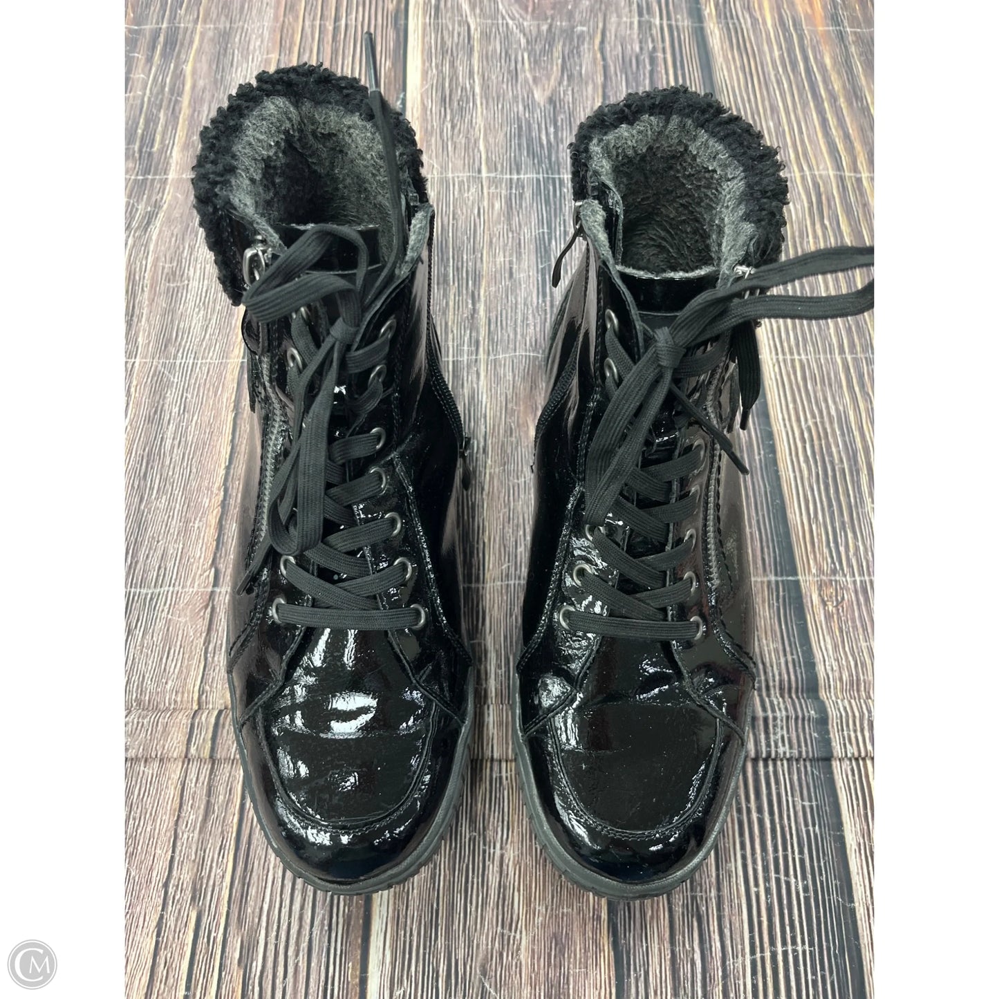 Boots Ankle Flats By Spring Step In Black, Size: 12