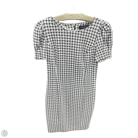 Dress Work By Andrew Marc In Black & White, Size: 4